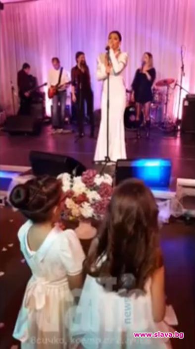 Цеца пя на сватбата на Жоро Найлона