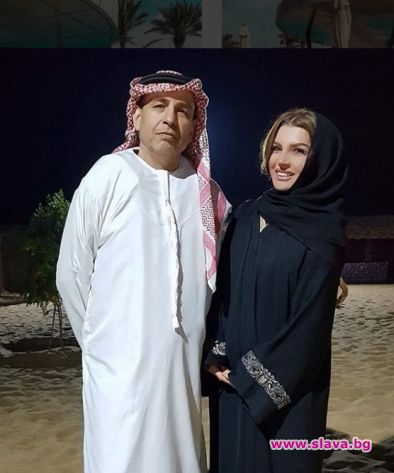 Есил Дюран на авто парк с мъжа си в Абу Даби 