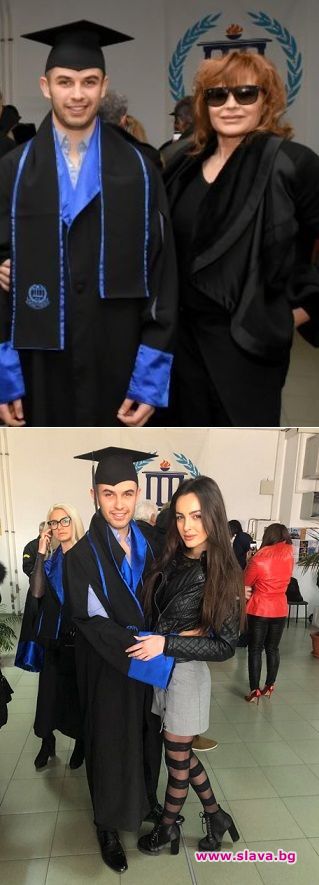 Синът на Аня Пенчева се дипломира, гаджето до него