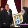 Бойко Борисов подари на Йерусалимския патриарх детска икона от благотворителната кампания на Светия 