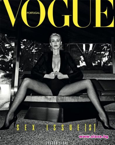 Шарън Стоун позира гола за Vogue