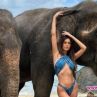 Богданска позира със слонове в Тайланд