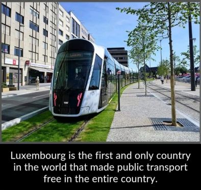 Люксембург е първата и единствена страна в света с безплатен градски транспорт