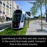 Люксембург е първата и единствена страна в света с безплатен градски транспорт