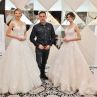 Христо Чучев с манекените, които представиха неговите булчински рокли