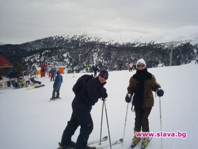 Пепа на ски в Банско