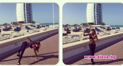 Моника Валериева се съблече на плажа в Дубай