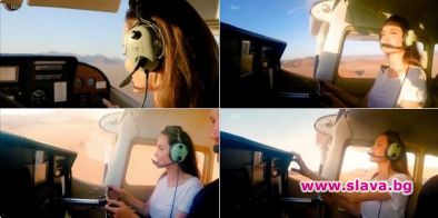 Джоли вече е лицензиран пилот със собствен самолет