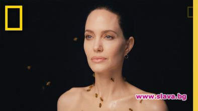 Анджелина Джоли покри тялото си с пчели за NatGeo