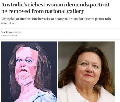 Най-богатата жена в Австралия иска портретът й премахнат от националната им галерия