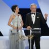 Audrey Tautou, left, and jury president and director Steven Spielberg